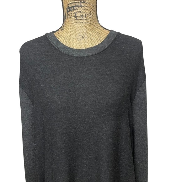 291 Venice Boutique Slit Back Pullover Contrast Hems Warm Size Large - Picture 8 of 11